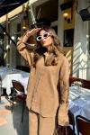 Ferzin Pantolonlu Takım Camel