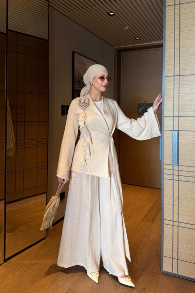 Alis Pantolon Takım Bej