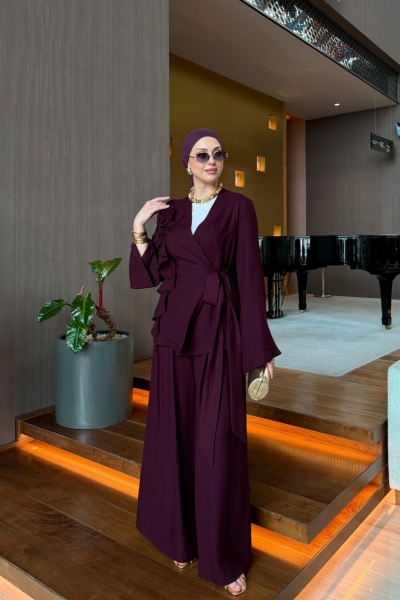 Alis Pantolon Takım Mürdüm