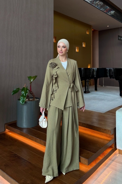 Alis Pantolon Takım Mint Yeşili