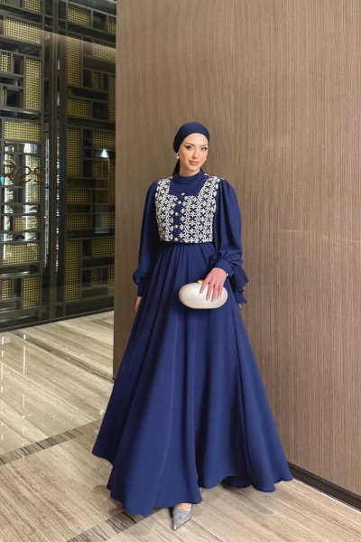 Aliye Elbise Lacivert