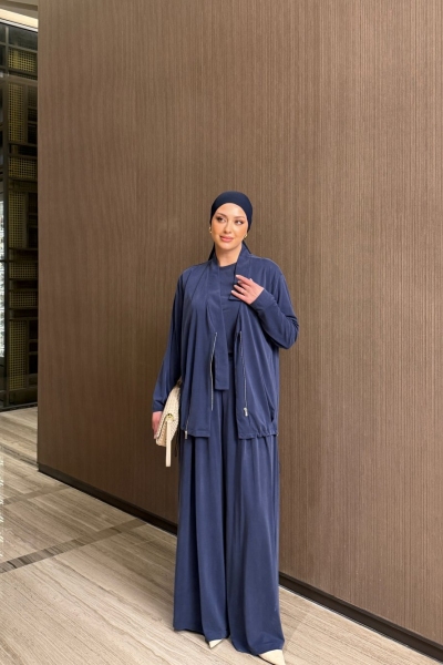 Aliye Üçlü Takım Lacivert