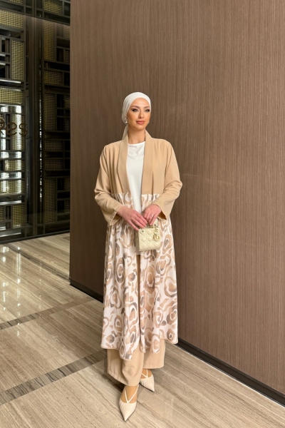 Andaç Pantolonlu Takım Bej