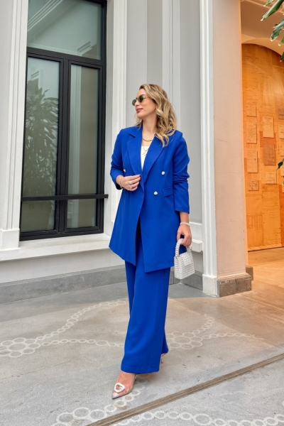 Asel Takım Saks Mavisi