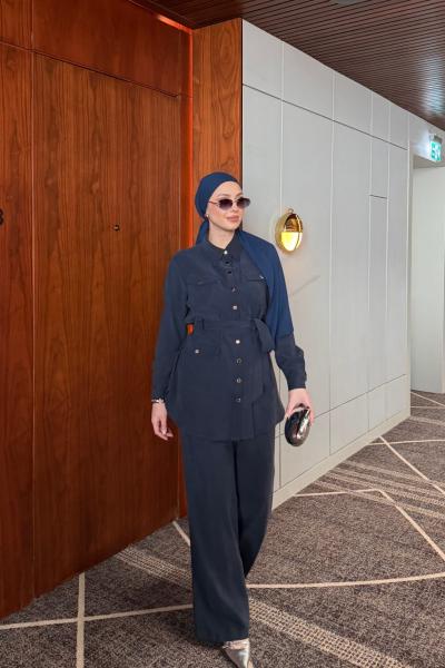 Asu Pantolon Takım Lacivert