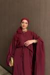 Ayende Elbise Takım Bordo