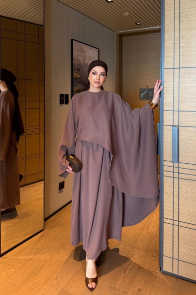 Ayende Elbise Takım Açık Kahverengi