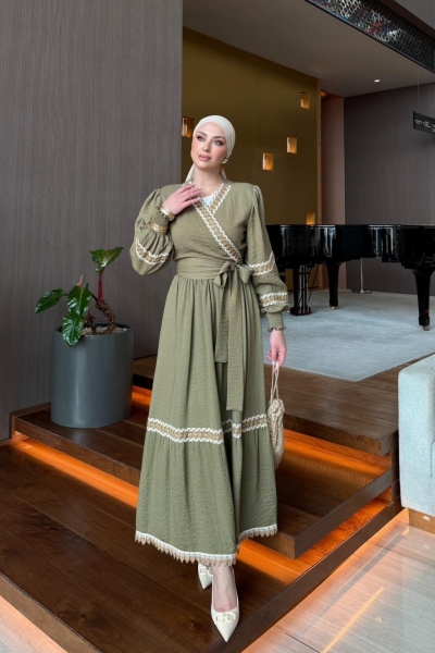 Ayla Etek Takım Haki