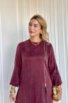 Ayşin Pantolonlu Takım Bordo