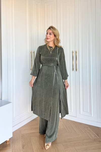 Ayşin Pantolonlu Takım Haki