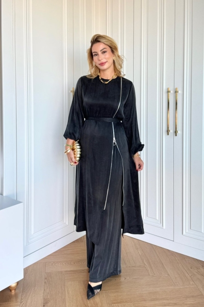 Ayşin Pantolonlu Takım Siyah
