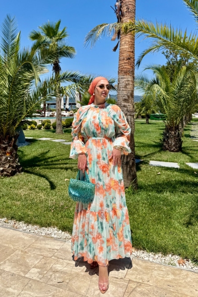 Bahar Elbise Turuncu