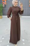 Miray Pantolon Takım Kahverengi