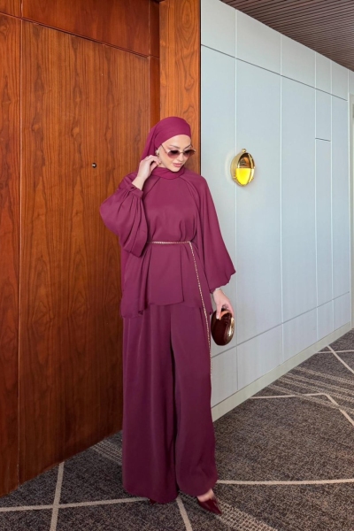 Balım Pantolonlu Takım Bordo