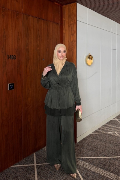 Belinay Pantolon Takım Haki