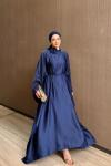 Belur Elbise Lacivert