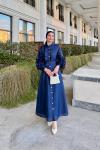 Nazlı Elbise Lacivert