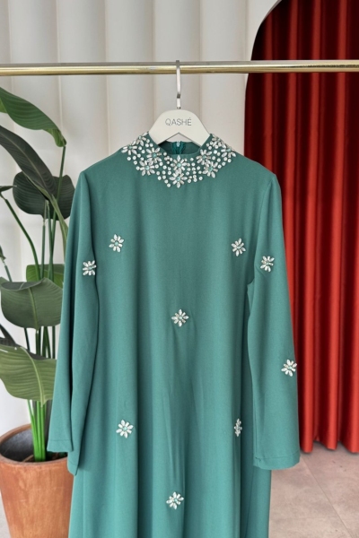 Beyza Elbise Mint Yeşili