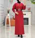 Btk aleyna triko elbise 6340 kırmızı