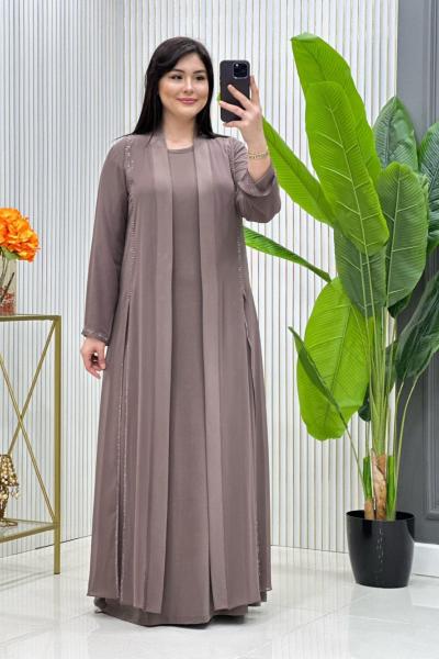 Ayfer Elbise Takım Vizon