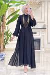 Btk Aynur Elbise 5923  Siyah