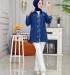 Btk  berfin kot ceket 6349 koyu mavi