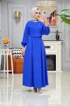 Btk ebrar elbise takım 6357 indigo
