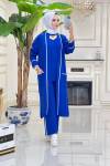 Btk hatice 3 lü takım 6229 saks mavisi