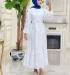 Btk ıhlamur elbise 6147 beyaz