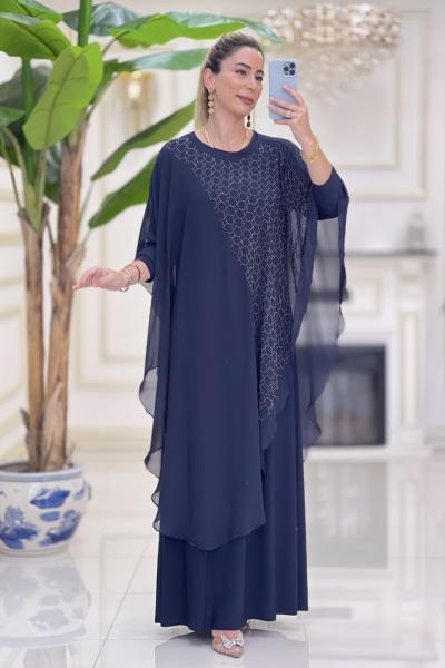 Adile Elbise Lacivert