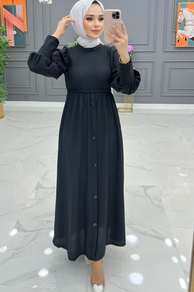 İlke elbise siyah