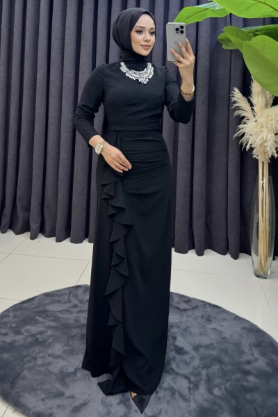 Petek Pantolonlu Takım Siyah