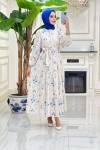 Btk nilgün elbise 6148 indigo