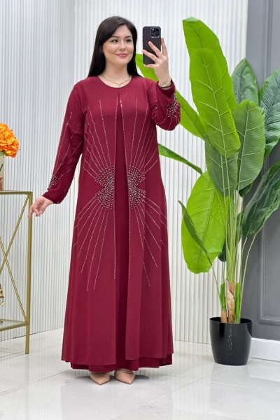 Zübeyde  Etekli Takım Bordo