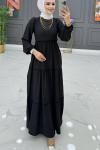 Zarife elbise siyah