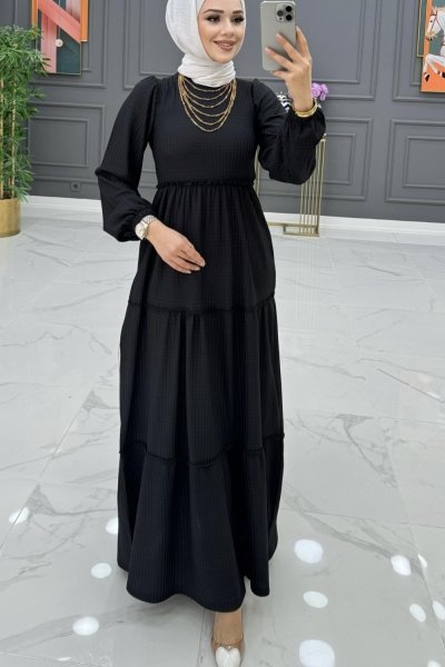 Zarife elbise siyah