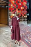 Cansu Etekli Takım Bordo