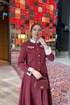Cansu Etekli Takım Bordo