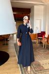 Damla Elbise Lacivert