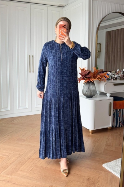 Defne Elbise Lacivert