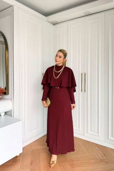 Deva Elbise Bordo