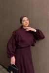 Gülizar Etekli Takım Bordo