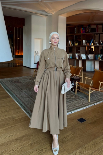 Dilber Trenç Elbise Vizon