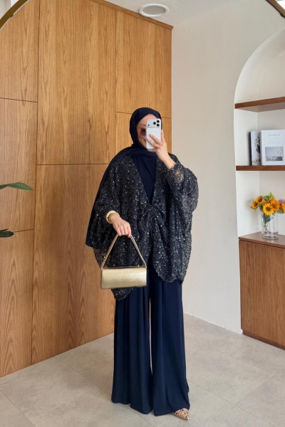 Dildar Pantolon Takım Lacivert