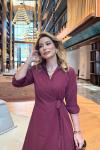 Ecem Elbise Bordo