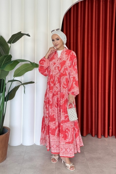 Eftelya Elbise Kırmızı