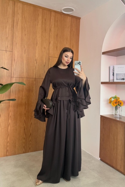 Erna Pantolonlu Takım Acı Kahve