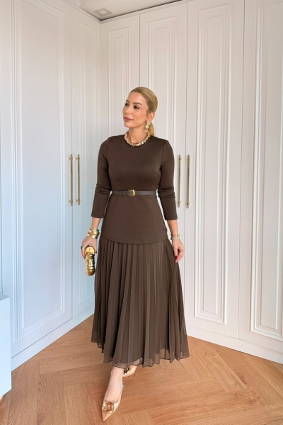 Farah Elbise Kahverengi