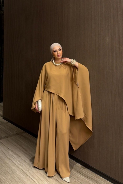 Gamze Pantolon Takım Hardal