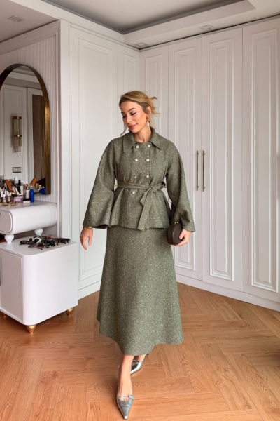 Göksel Etekli Takım Mint Yeşili